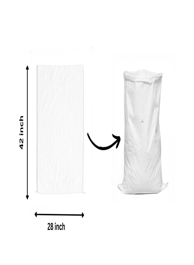 VETAS Polypropylene Empty Hdpe White Bag, Bori, Bora For Multipurpose Packing (Set of 5 Pieces) - Image 2